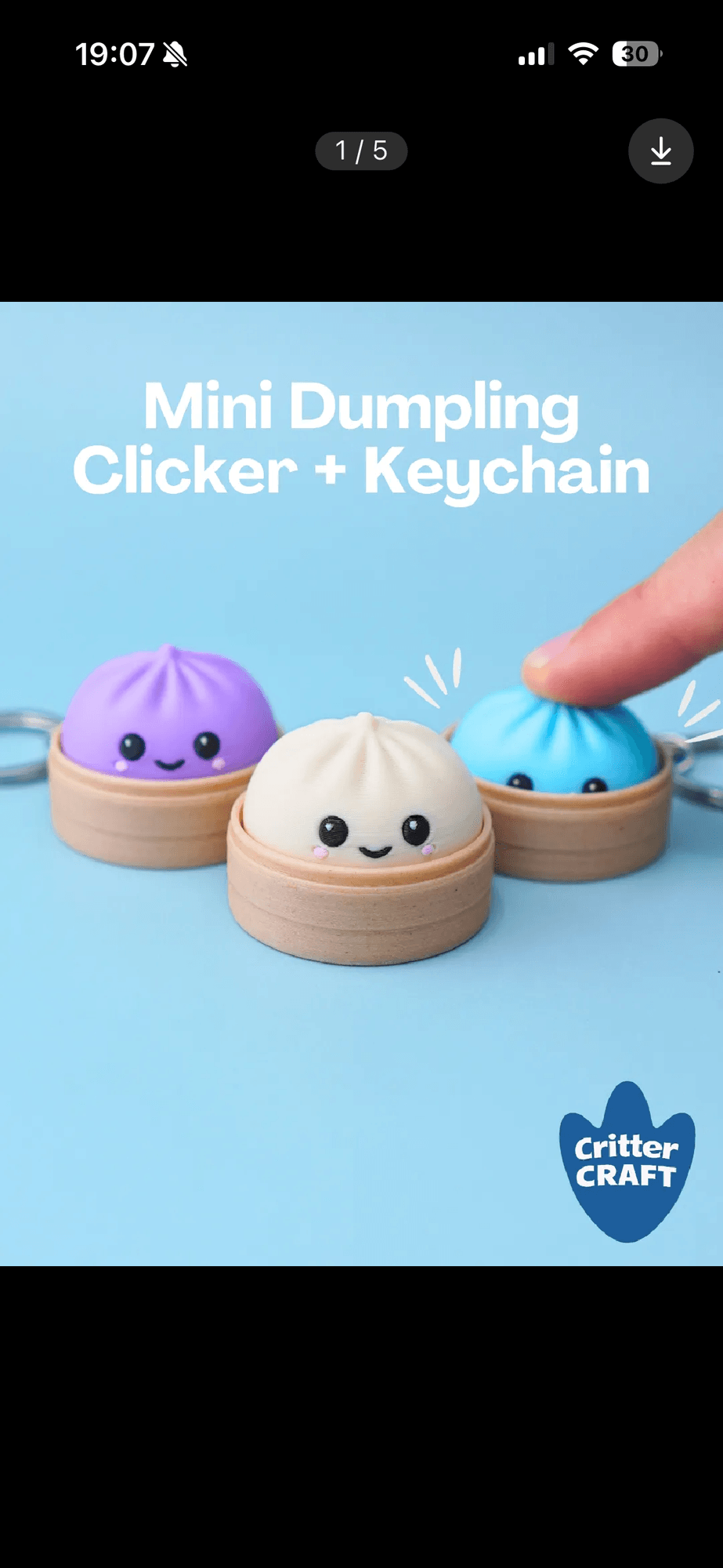Clicker dumpling